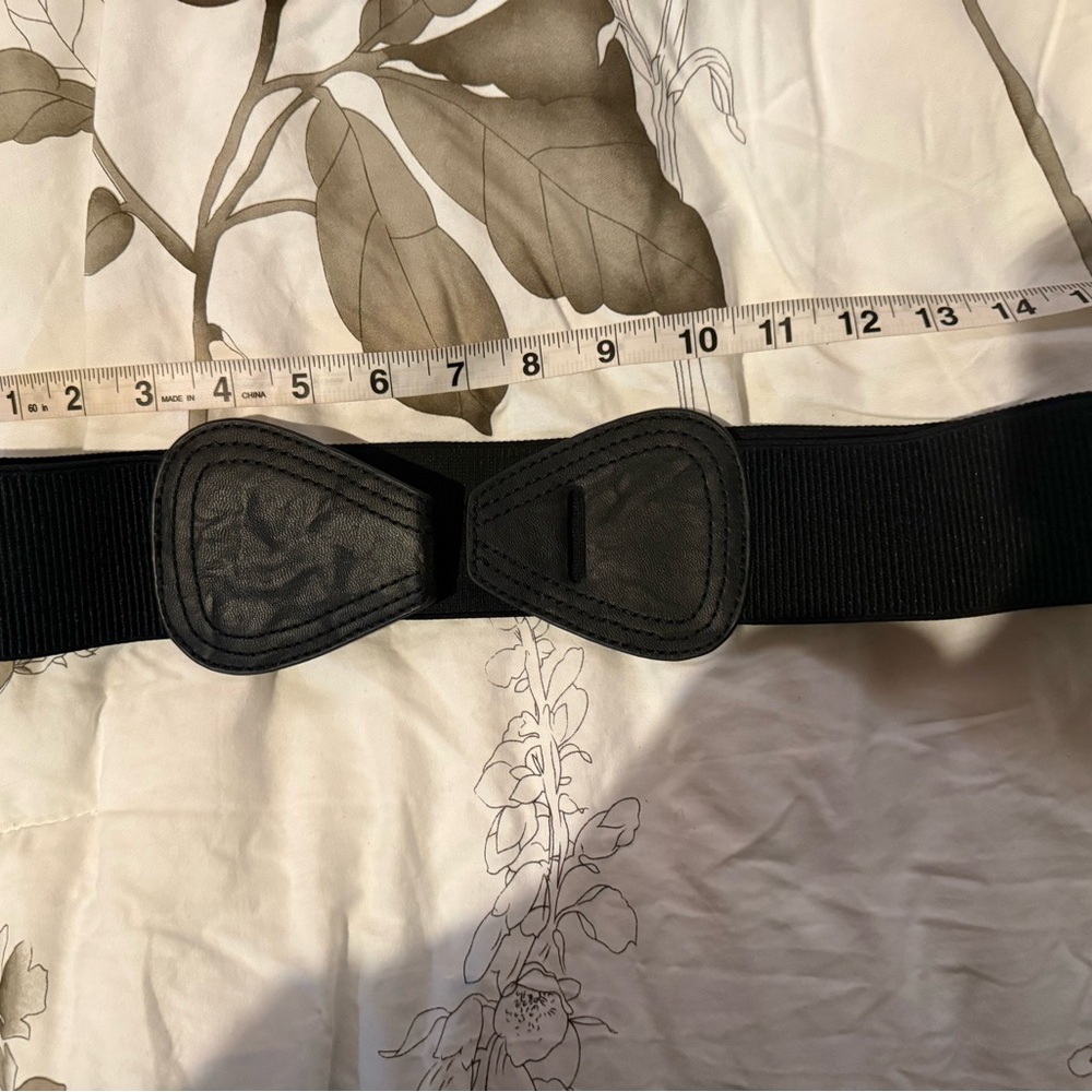 Anthropologie Black Stretch Waist Belt